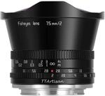 TTARTISAN 7.5mm F2.0 APS-C Fisheye Objektiv Manueller Fokus f&uuml;r Sony E Mount...