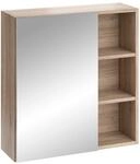 Vicco Badspiegelschrank Senyo, Sonoma, 62 x 64 cm, zur Wandmontage geeignet und