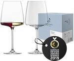 Zwiesel Glas Weinglas samtig & &uuml;ppig Vivid Senses (2-er Set), filigrane Weingl&auml;ser,