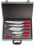 F. DICK Messerset Red Spirit (Magnetkoffer, Kochmesser AJAX, Brotmesser, Santoku,
