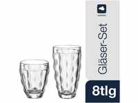 Leonardo Brindisi Trink-Gläser 8er Set, spülmaschinenfeste Wasser-Gläser,