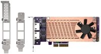 QNAP QM2 Series, 2 x PCIe 2280 M.2 SSD Slots, PCIe Gen3, QM2-2P2G2T