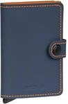 Secrid Miniwallet Matte Kreditkartenetui Night Blue & Orange aus echtem Leder...