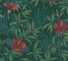 A.S. Création Blumentapete Cuba Tapete floral natürlich Vliestapete grün rot
