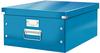 Leitz, Große Aufbewahrungs- und Transportbox, Blau, Mit Deckel, Für A3, Click &