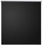 vidaXL Verdunkelungsrollo 124,4 x 175 cm, Stoffbreite 120 cm, schwarz