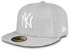 New Era - MLB New York Yankees Basic Heather Fitted Cap - Grau Farbe Grau,...