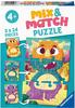 Ravensburger Kinderpuzzle - 05197 Mix&Match Niedliche Dinos - Puzzle für Kinder ab 4