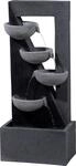 dobar&reg; 96190e "Vulcanus Design Gartenbrunnen Gro&szlig; 4 Schalen| LED Beleuchtung 
