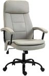 Vinsetto B&uuml;rostuhl mit Massagefunktion Ergonomischer Chefsessel Beige | Mit