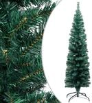 vidaXL Schlanker K&uuml;nstlicher Weihnachtsbaum mit St&auml;nder Christbaum Tannenbaum