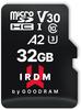 goodram Schnelle Speicherkarte IRDM - SD Karte 32GB M2AA UHS-I U3 A2 V30 Micro SD mit
