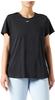 Nike Women's W Nk One Df Ss Slim Top T-Shirt, Black/White, XL