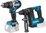 Makita DLX2278 Akku Kombo Kit 18V (DHR171 plus DHP484) / (ohne Akku und...