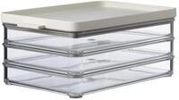 Mepal Wurst Aufbewahrung K&uuml;hlschrank mit 3 lagen - K&uuml;hlschrank Organizer Aufschnitt