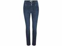 ANGELS Damen Jeans 'Skinny Button' mit Doppelknopf-Verschluss