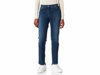 Gerry Weber Damen Straight Fit Jeans, Dark Blue Denim mit Use, 38 Kurz
