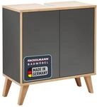 FACKELMANN Finn Waschbeckenunterschrank mit F&uuml;&szlig;en im Retrostil, 60 cm,