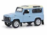 Schuco 452027500 Land Rover Defender, Modellauto, Maßstab 1:64, hellblau