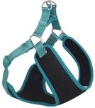 Nobby Geschirr Black Mesh Reflect, t&uuml;rkis L: 28-33 cm + 32 cm, B: 10 mm, 1 St&uuml;ck