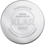Klar Rasierseife Mandel 110g, im Alutiegel, Unisex, geeignet f&uuml;r normale bis