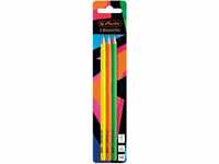 Herlitz 50027736 Bleistift Neon Art, 3 Stück