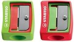 STABILO - Spitzer f&uuml;r woody 3 in 1 | Spitzer, f&uuml;r extradicke Stifte, 2er Pack,