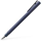 Faber-Castell 146160 - F&uuml;ller Neo Slim Aluminium, Federbreite M, dunkelblau