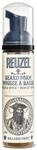 Reuzel Wood and Spice Beard Foam, Deodorizes Beard, 70 ml
