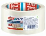 tesa tesapack Solid & Strong - leise abrollbares Paketband/Packband zum sicheren