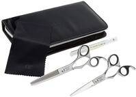 Olivia Garden SilkCut Scherenset mit 2 Scheren, Haarschneide-Schere 5,75 Zoll...