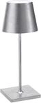 Zafferano, Poldina Pro Mini Lampe mit Silberfarbenes Blatt, Kabellose,