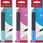 Faber-Castell 111993 - Bleistift Jumbo Grip Two Tone, H&auml;rtegrad HB, zweifarbig,