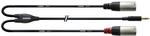 CORDIAL CFY 3 WMM Y-Adapterkabel XLR male 3 m Rean Stecker