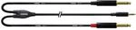 CORDIAL CABLES Audiokabel Stereo-Miniklinke - 2 Mono-Klinkenstecker 90 cm BRETELLE