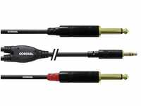 CORDIAL Kabel Y Adapter minijack stereo/2 jack mono 3 m Kabel Adapter Essentials