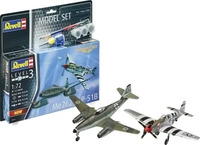 Revell 63711, Revell Model Set Combat Set Me262 - P-51B Mustang Grau