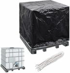 vidaXL Abdeckung IBC-Tank Abdeckplane 8 &Ouml;sen Wassertank Abdeckhaube f&uuml;r IBC