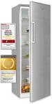 Exquisit K&uuml;hlschrank KS350-V-H-040E inoxlook | 331 l Nutzinhalt | Edelstahloptik 