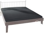Bassetti Spannbettlaken Uni E1/556 Titan Baumwolle/Elastan, Ma&szlig;e: 180cm x 200cm,