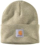 Carhartt Workwear Beanie M&uuml;tze Watch Hat, Arbeitsm&uuml;tze, Farbe: Olive Winter White