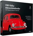 FRANZIS 55255 - VW K&auml;fer Adventskalender rot, Metall Modellbausatz 1:43