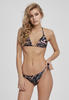Urban Classics Damen TB3460-Ladies Tie Dye Bikini-Set, vintageblue/Papaya, XXL
