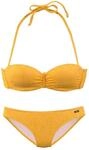 Buffalo Damen B&uuml;gel-Bandeau-Bikini in 3 aktuellen Unifarben, Top mit wattierten