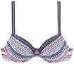 s.Oliver Damen B&uuml;gel-top Bikinioberteil, Mehrfarbig (Blau-Ros&eacute; Gemustert 21573), 38