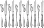 WMF F&auml;cher Dessertbesteck 12teilig, Vorspeisebesteck f&uuml;r 6 Personen,