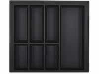Orga-Box VII Design Besteckeinsatz schwarz 526 x 474 mm Besteckkasten für...