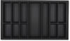 Orga-Box VII Design Besteckeinsatz schwarz 826 x 474 mm Besteckkasten für Beeck