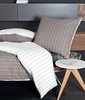 Janine Mako Soft Seersucker Bettwäsche 2 teilig Bettbezug 135 x 200 cm