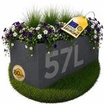 Ondis24 Pflanzk&uuml;bel Vulkan, 57L Pflanzvolumen, rechteckig, Blumenkasten mit